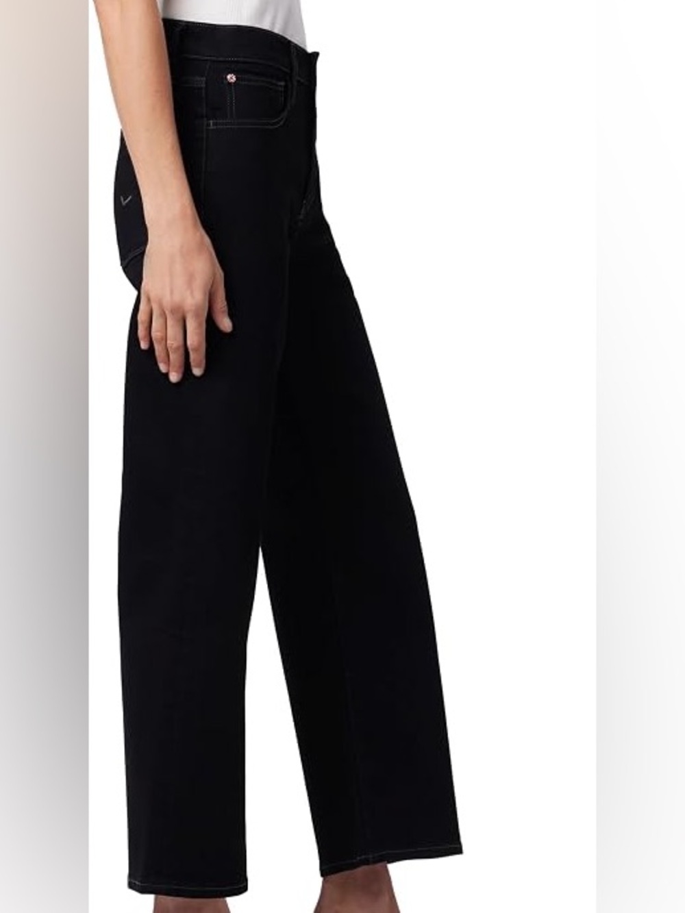 Hudson Jeans Black Denim Rosalie Straight Jeans womens size 28